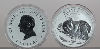 Australian Bullion Sales Rise Again in April, Perth Mint Reports 2025 Australian Koala1oz Silver Bullion Coins - Obverse and Reverse