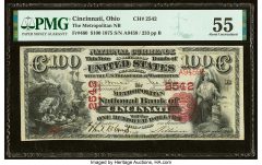 Cincinnati, OH - $100 1875 Fr. 460 The Metropolitan National Bank