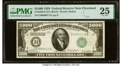 Fr. 2220-D $5,000 1928 Federal Reserve Note. PMG Very Fine 25