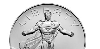 Six DC Super Heroes to Headline 2026 and 2027 U.S. Mint Coin and Medal Issues US Mint 2025 Superman 1 Ounce Silver Medal - obverse