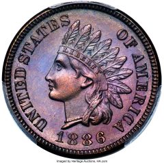 1886 Seven-Piece Proof Set, PR65 to PR67+ Cameo PCGS. CAC