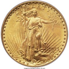 1913 Twenty Dollar Saint-Gaudens, MS65