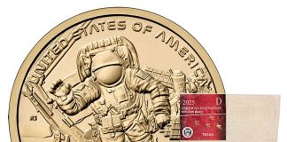 Texas Innovation Dollar Honoring Mission Control Launches in U.S. Mint Rolls and Bags Bag of 2025-D American Innovation Dollars for Texas