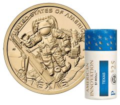 Roll of 2025-P American Innovation Dollars for Texas