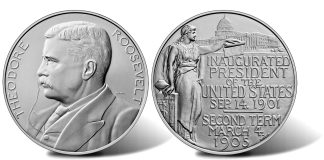 U.S. Mint Releases Theodore Roosevelt Presidential Silver Medal Theodore Roosevelt Presidential Silver Medal