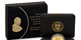 Anniversary 2025 Sacagawea Gold Coin Limited to 7,500 US Mint Product image 25th Anniversary 2025 Proof Sacagawea Gold Coin