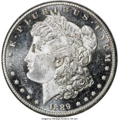 1889-CC $1 MS64 Deep Mirror Prooflike PCGS. VAM-3