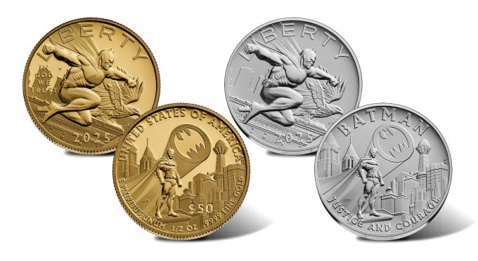 2025 Batman Gold Coin and Silver Medal - Obverses and Reverses