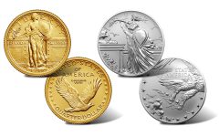 2026 Gold Standing Liberty Coin and Silver Medal Set