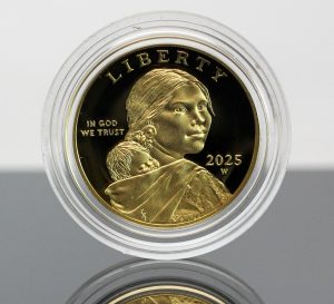 25th Anniversary 2025-W Proof Sacagawea Gold Coin - CoinNews Photo