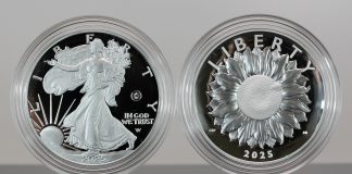 US Mint Sales: 2025 American Liberty Issues, Laser Silver Eagle Debut CoinNews photo 2025-W Laser Engraved American Silver Eagle and 2025-P American Liberty Silver Medal
