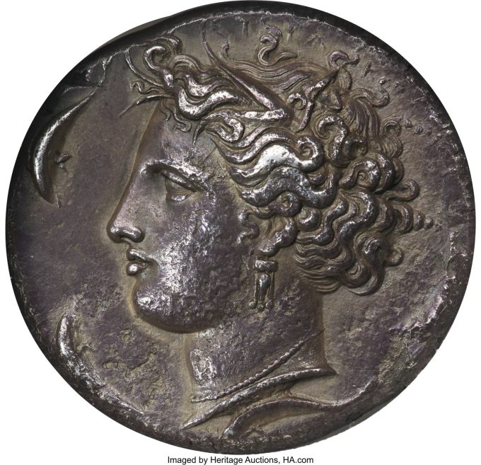 SICILY. Syracuse. Dionysius I (405-367 BC). AR decadrachm