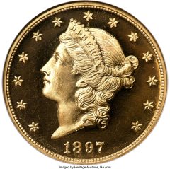 1897 $20 JD-1, R.5, PR66 Deep Cameo PCGS. CAC