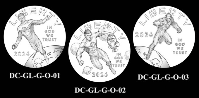 2026 Green Lantern Obverse Candidate Designs