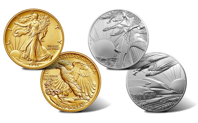 2026 Walking Liberty Gold Coin and Silver Medal