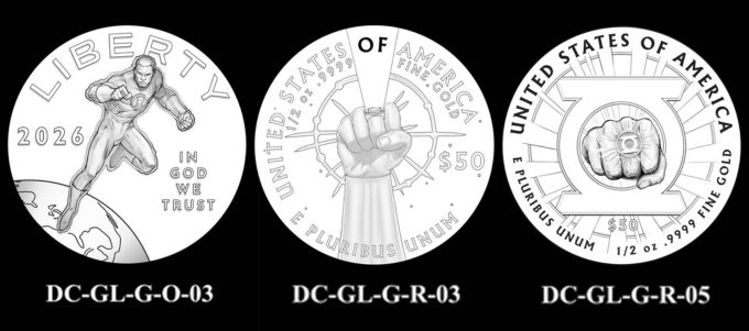 Recommended designs for US Mint 2026 Green Lantern Coin