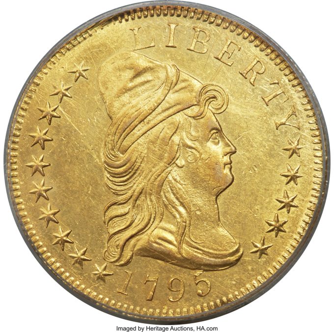 1795 Ten Dollar, AU58