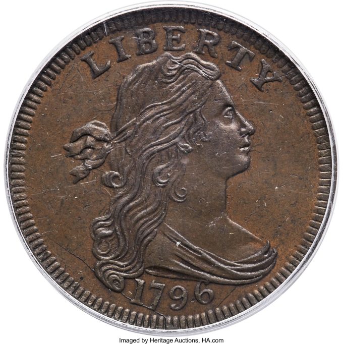1796 S-119 Cent, MS64 Brown