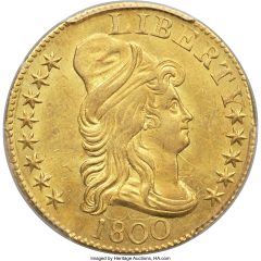 1800 Capped Bust Right Half Eagle, MS64