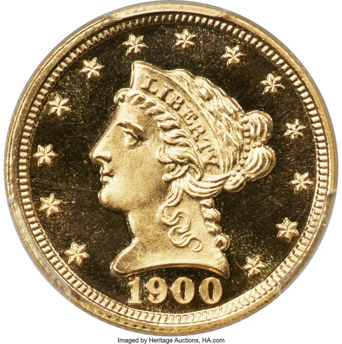 1900 Quarter Eagle, PR68 Deep Cameo