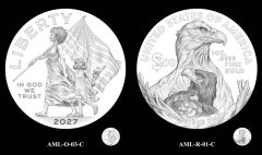 2027 American Liberty Coin Designs O3 and R1
