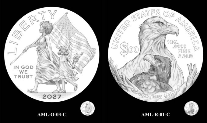 2027 American Liberty Coin Designs O3 and R1