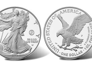 U.S. Mint Launches Privy-Marked 2025-P Proof American Silver Eagle for Marine Corps 250th 250th Anniversary U.S. Marine Corps 2025-P Proof American Silver Eagle - Obverse and Reverse