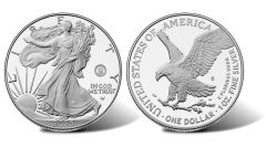 250th Anniversary U.S. Navy 2025-W Proof American Silver Eagle - obverse and reverse