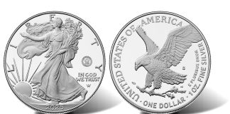 U.S. Mint Launches Privy-Marked 2025-S Proof American Silver Eagle for Navy’s 250th 250th Anniversary U.S. Navy 2025-W Proof American Silver Eagle - obverse and reverse