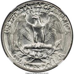 “Two-Tailed” Washington Quarter Mule, MS64