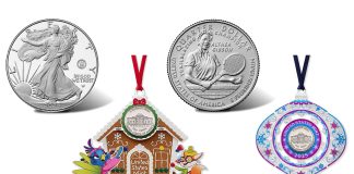 U.S. Mint October Lineup: Navy Eagle, Althea Gibson Quarters, and Ornaments U.S. Mint October Products for release
