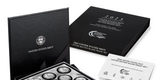 US Mint Sales: Final Limited Edition Silver Proof Set Tops Weekly Chart US Mint image of 2025 Limited Edition Silver Proof Set