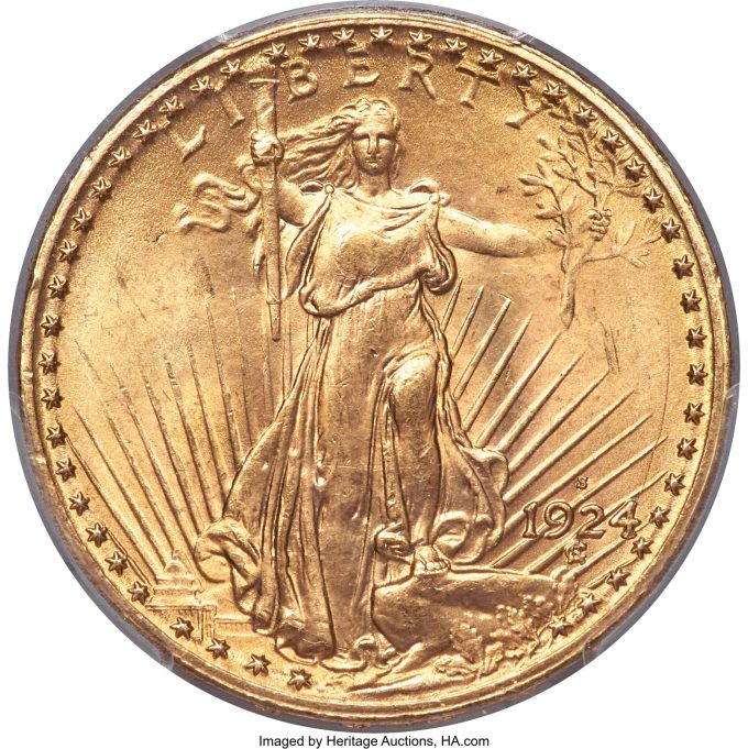 1924-S Double Eagle, MS65