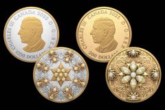 2025 $1250 Brilliance Platinum Coin and 2025 $200 Radiance Gold Coin