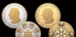 Royal Canadian Mint Unveils 2025 Opulence Collection Featuring Yellow Diamonds 2025 $1250 Brilliance Platinum Coin and 2025 $200 Radiance Gold Coin
