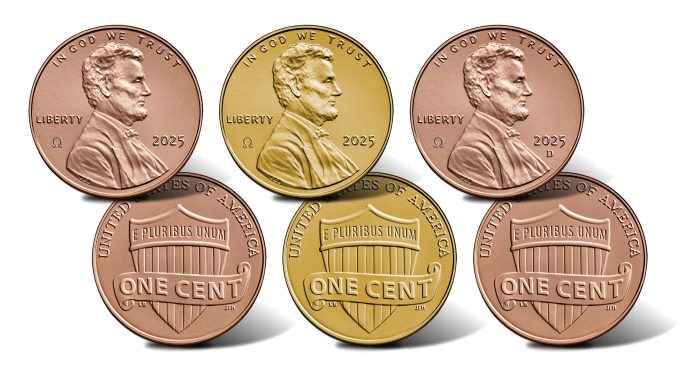 2025 Omega Privy Mark Lincoln Cents - Clad Philadelphia, Gold Philadelphia and Clad Denver