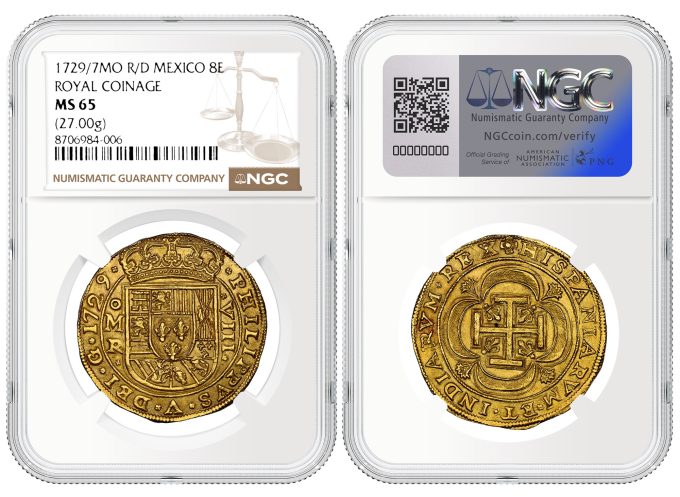 Mexico 1729/7MO R/D 8 Escudo