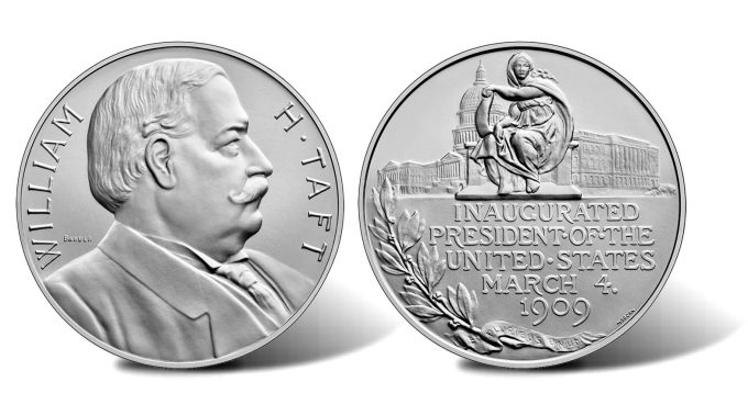 William H. Taft Presidential Silver Medal - Obverse and Reverse