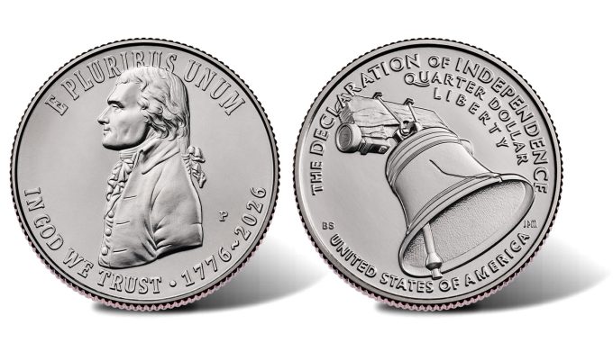1776-2026 Semiquincentennial Declaration of Independence Quarter