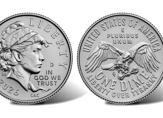 U.S. Mint Starts Shipping 1776 ~ 2026 Coins for Circulation 1776-2026 Semiquincentennial Dime