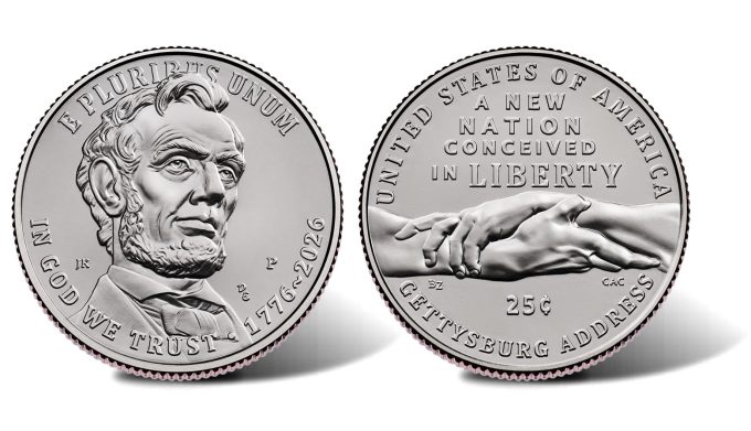 1776-2026 Semiquincentennial Gettysburg Address Quarter