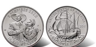 1776 ~ 2026 Semiquincentennial Mayflower Compact Quarter Enters Circulation 1776-2026 Semiquincentennial Mayflower Compact Quarter