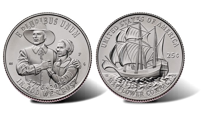 1776-2026 Semiquincentennial Mayflower Compact Quarter