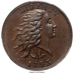 1793 1C S-5 R4 Wreath Cent