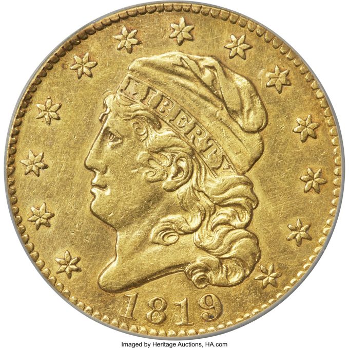 1819 'BD-3' Half Eagle, AU Details