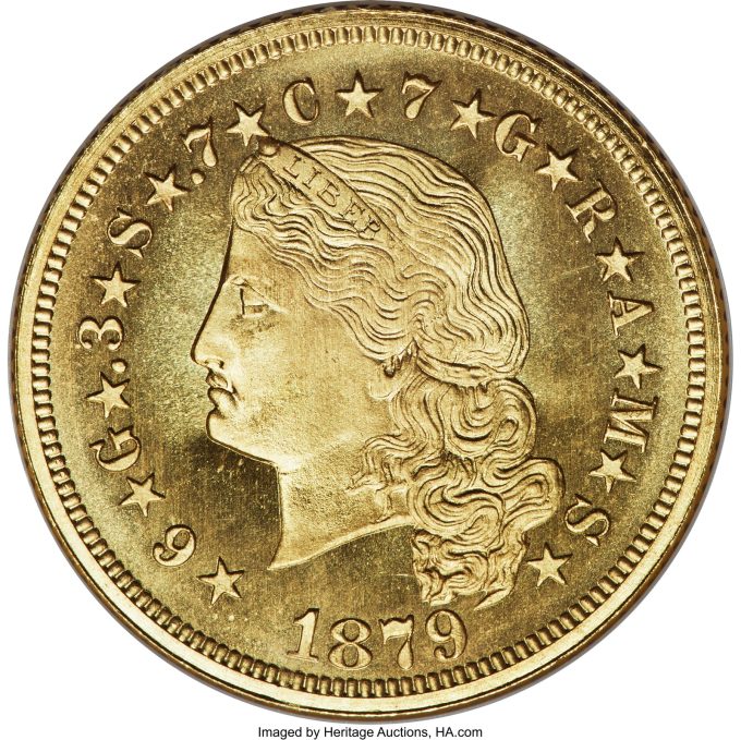 1879 Flowing Hair Stella, Judd-1635 PR67★