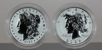 US Mint Sales: 2025-S Morgan & Peace Reverse Proof Set Opens at 124,276 CoinNews photo 2025-S Proof Morgan and Peace Silver Dollars