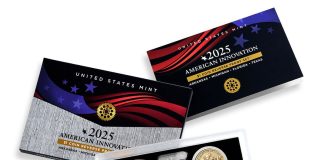 US Mint Releases Reverse Proof $1s for Innovations in AR, MI, FL and TX U.S. Mint image of the 2025 American Innovation $1 Coin Reverse Proof Set