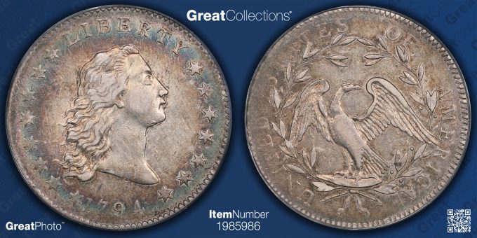 1794 Flowing Hair Silver Dollar B-1 BB-1