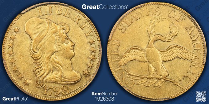1798 Capped Bust Right Gold Half Eagle Small Eagle